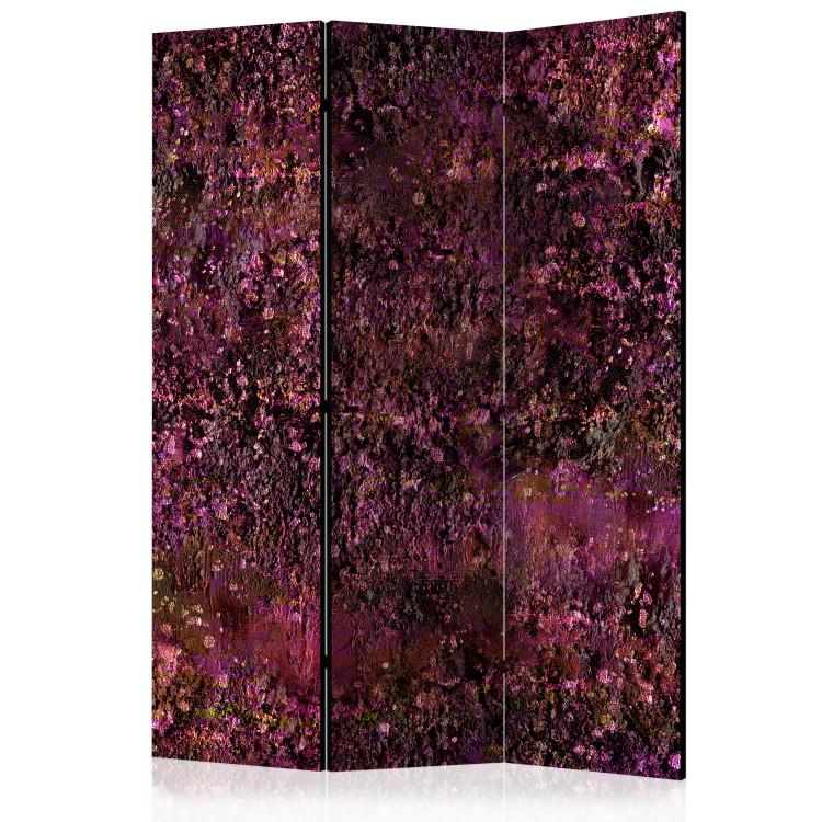 Room Divider Pink Treasure - texture with purple flowers in abstract motif