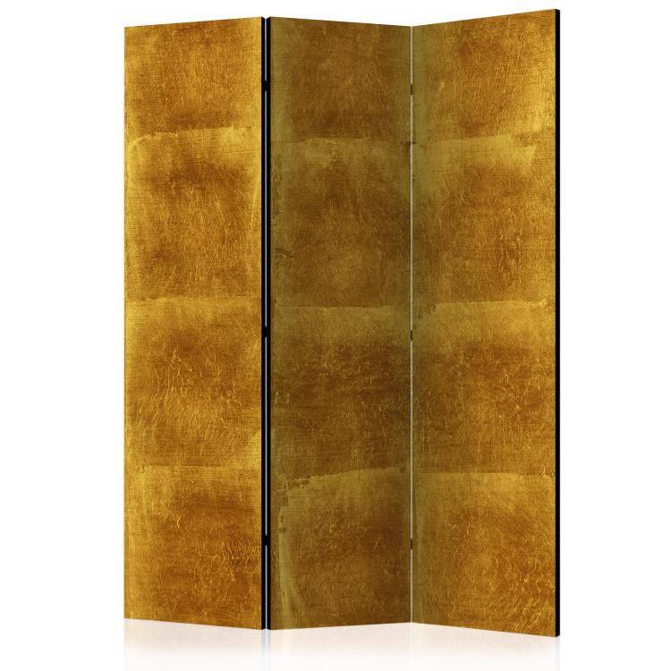 Room Divider Golden Cage - texture of golden square tiles