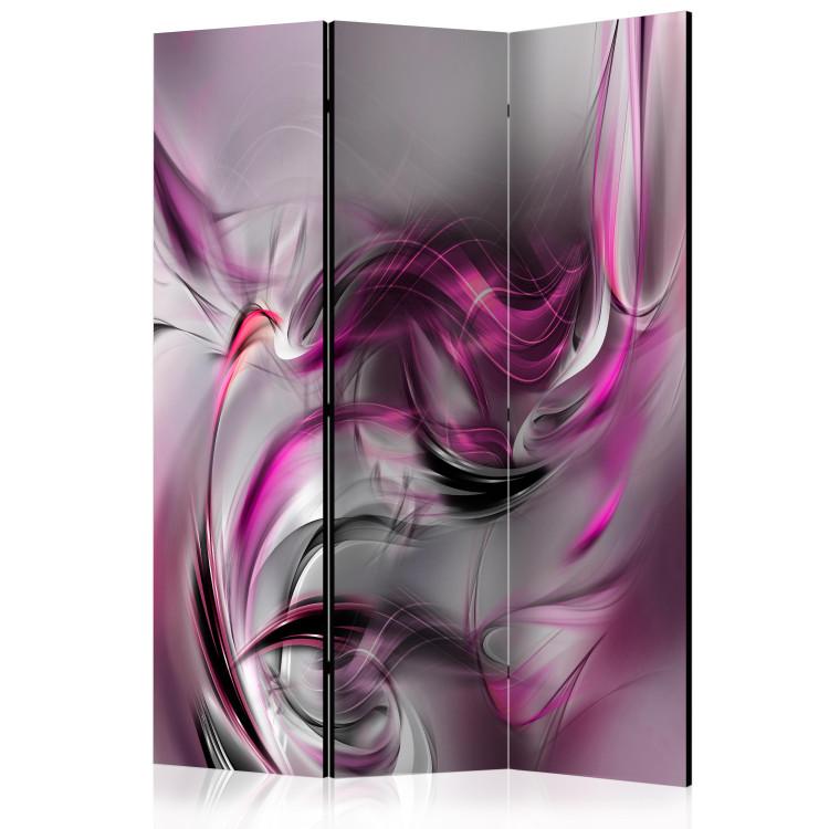 Room Divider Pink Swirls II - abstract space with purple smoke