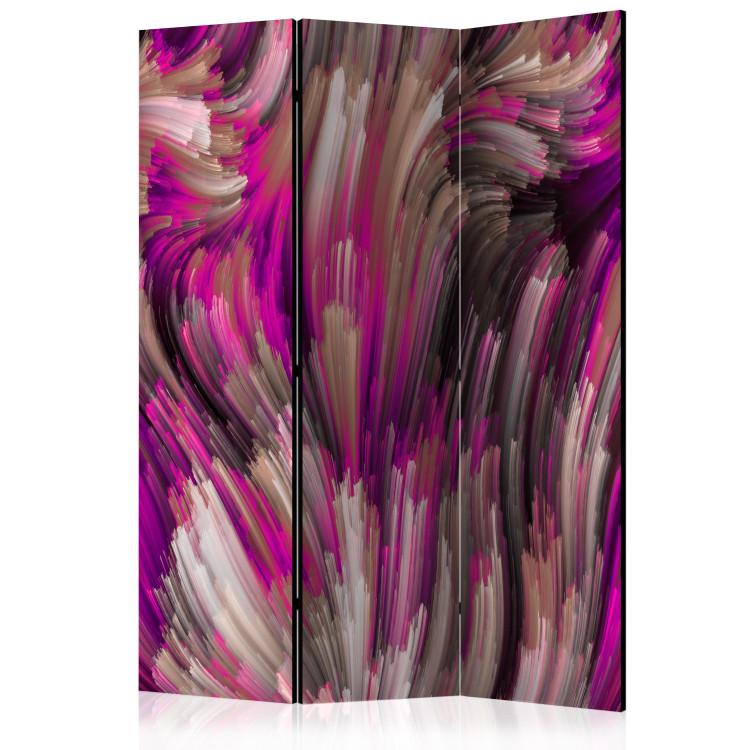 Room Divider Purple Energy - artistic pink landscape in abstract motif