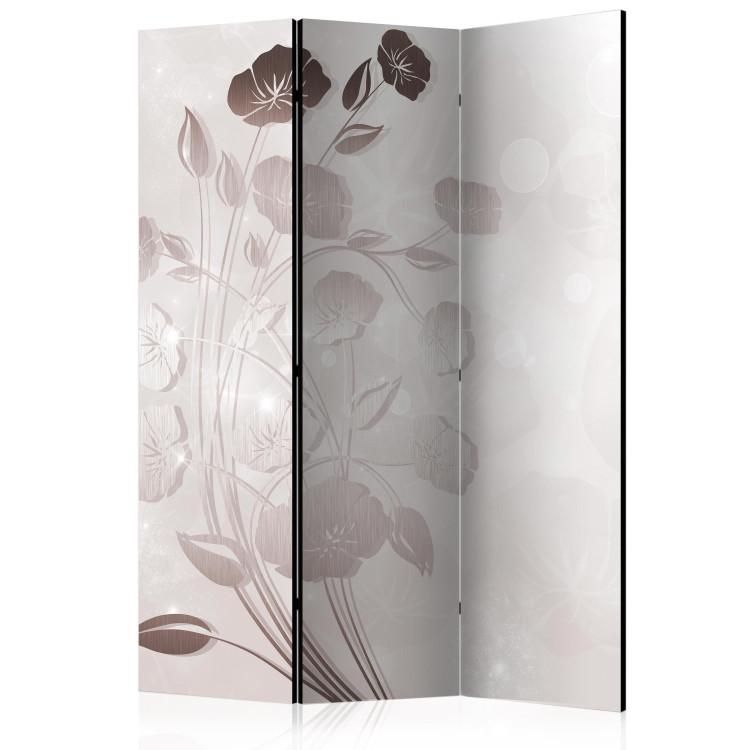 Room Divider Delicacy of Flowers - bouquet pattern on a light background