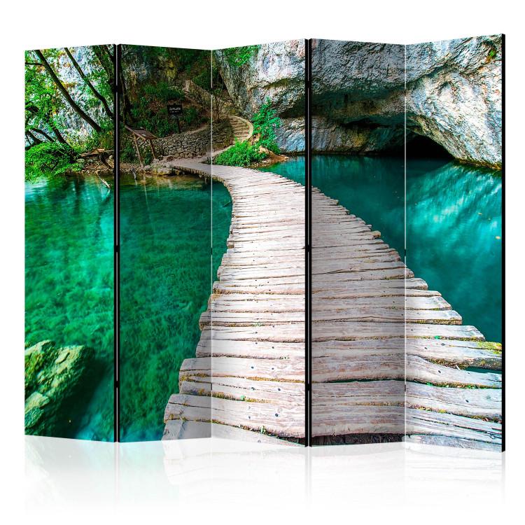 Room Divider Plitvice Lakes National Park, Croatia II - bridge and clear water