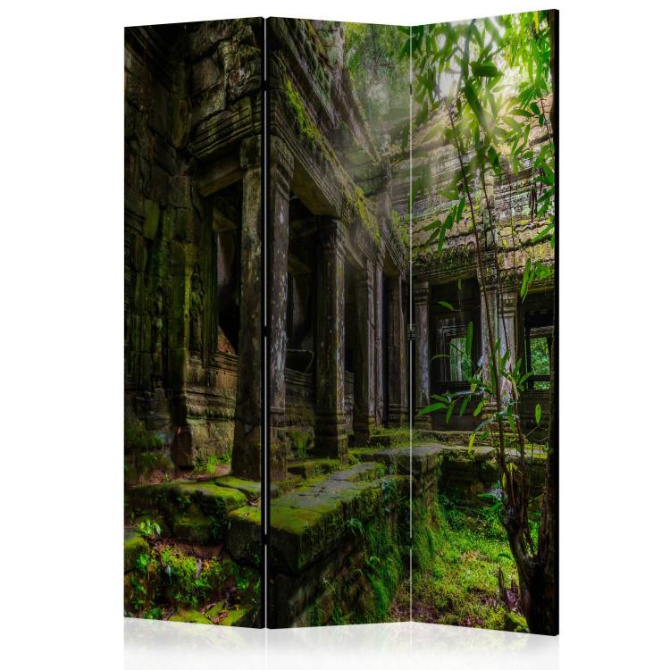 Room Divider Preah Khan - historic architecture covered in vegetation in the jungle