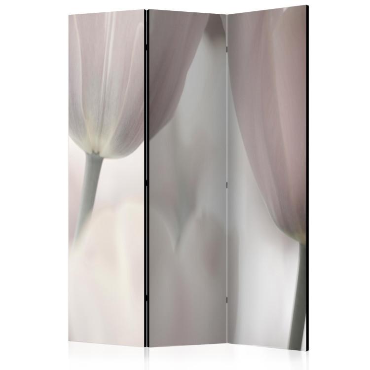 Room Divider Tulips Fine Art - Black and White - tulips in faded contrast