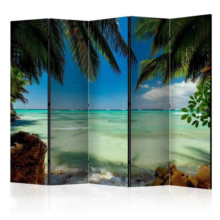 Beach Relaxation II - summer seascape amidst tropical vegetation