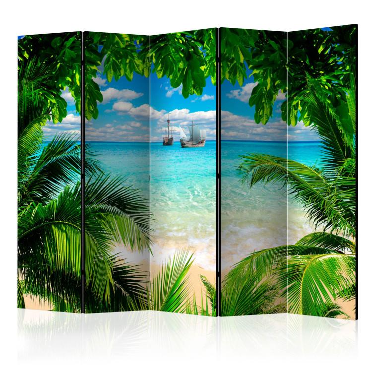 Room Divider Phuket Province II - tropical ocean and beach landscape against the sky