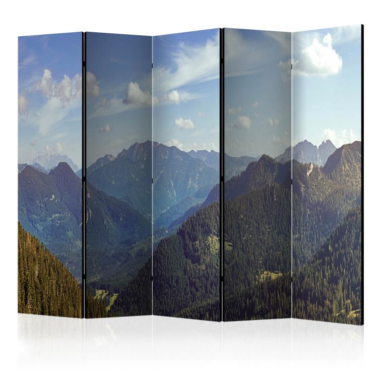 Room Divider Mountain Magic II - scenic landscape of mountains against the sky