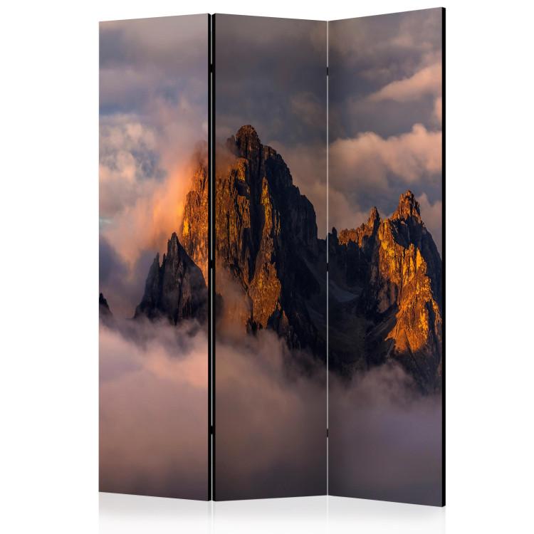 Room Divider Arcana of Clouds - landscape of rocky mountains among clouds against the sky