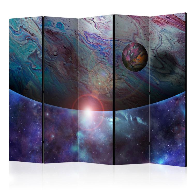 Room Divider In Orbit II - fantasy and abstract landscape of space and planets