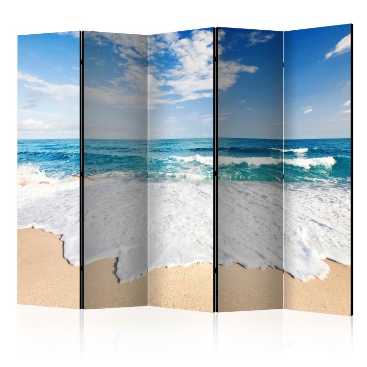 Room Divider By the Seashore II - seascape against a sky with clouds