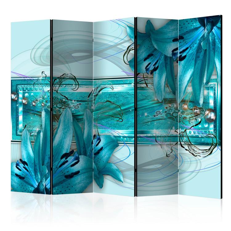 Room Divider Turquoise Idyll II [Room Dividers]
