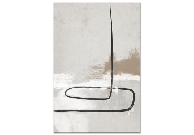 Canvas Print Simple Story (1-piece) Vertical - abstract line and spots