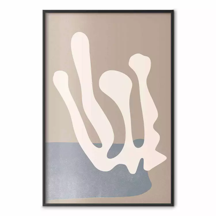 Plant Cutout - light whimsical pattern in an abstract motif