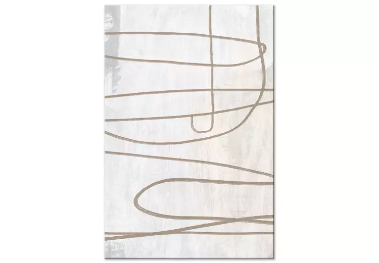 Brushstroke (1-piece) Vertical - abstraction in scandi boho style
