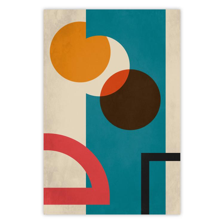 Poster Hidden Shape - colorful geometric shapes in abstract style