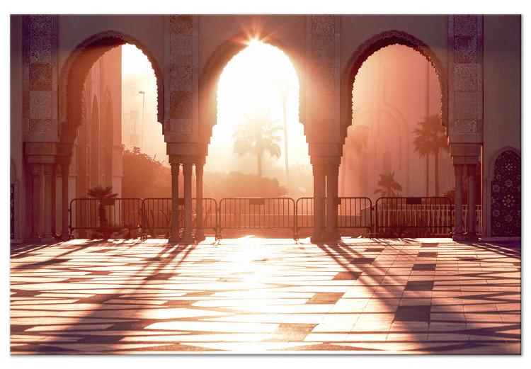 Canvas Print Morning Sun (1-piece) Wide - summer city architecture