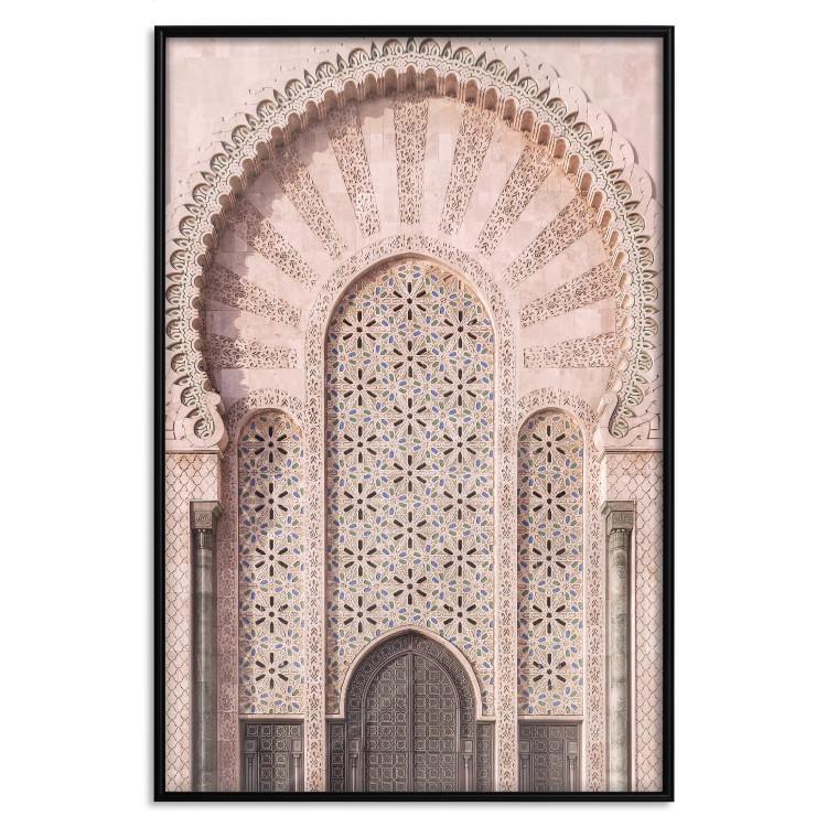 Poster Ornate Gate - architecture of a gate adorned with ornaments in Morocco