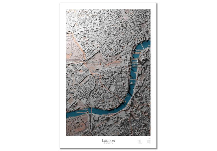 Canvas Print 3D London - a photo of a mock-up of the England capital