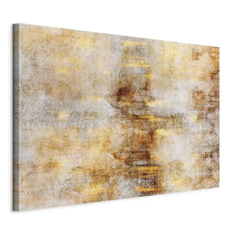 Golden Thunderbolt Wide - golden modern abstraction