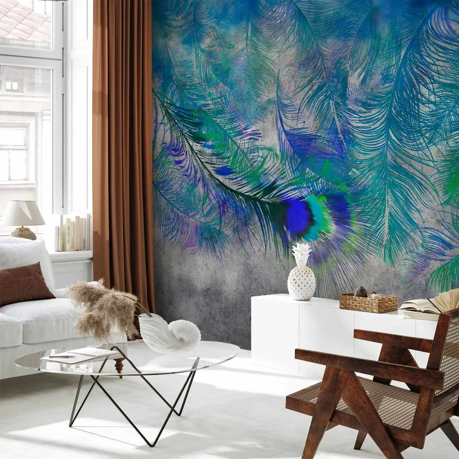 a beautiful feather, illustration line art 51001317 Vector Art at Vecteezy