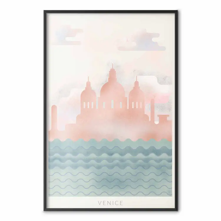 Spring in Venice - pastel sea composition against architecture backdrop