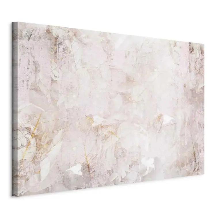 Creamy fog - Abstraction with blurry pink and white with gold elements