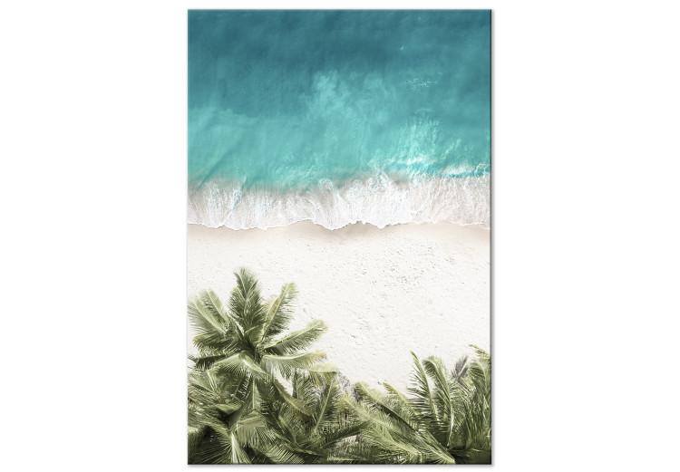 Canvas Print Turquoise Expansion (1-piece) Vertical - tropical beach landscape