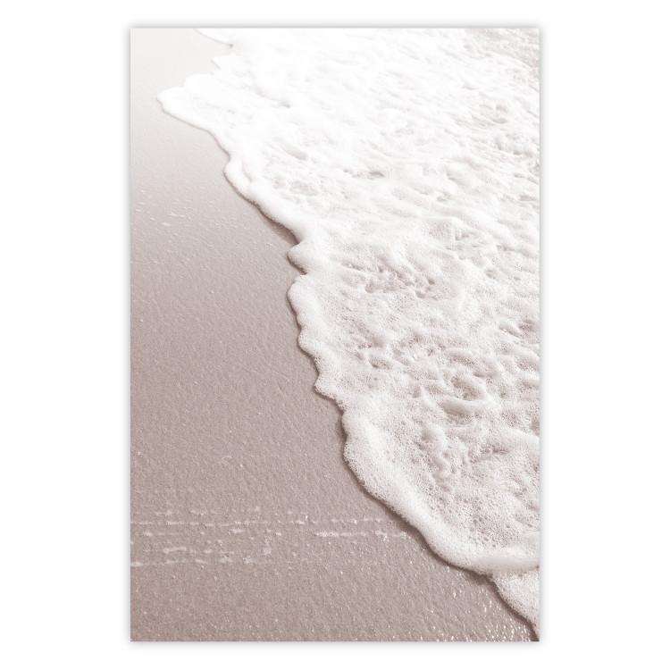 Poster Seaside Stroll - summer beach landscape composition with sea wave