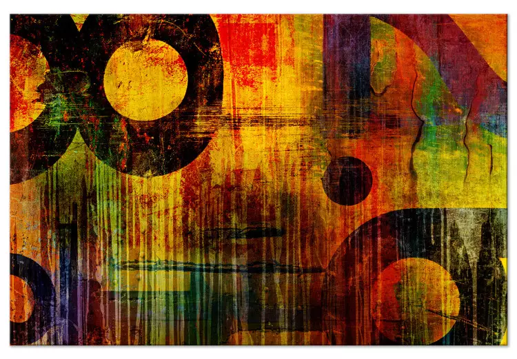 Painted Poetry (1-piece) Wide - abstract colorful patterns