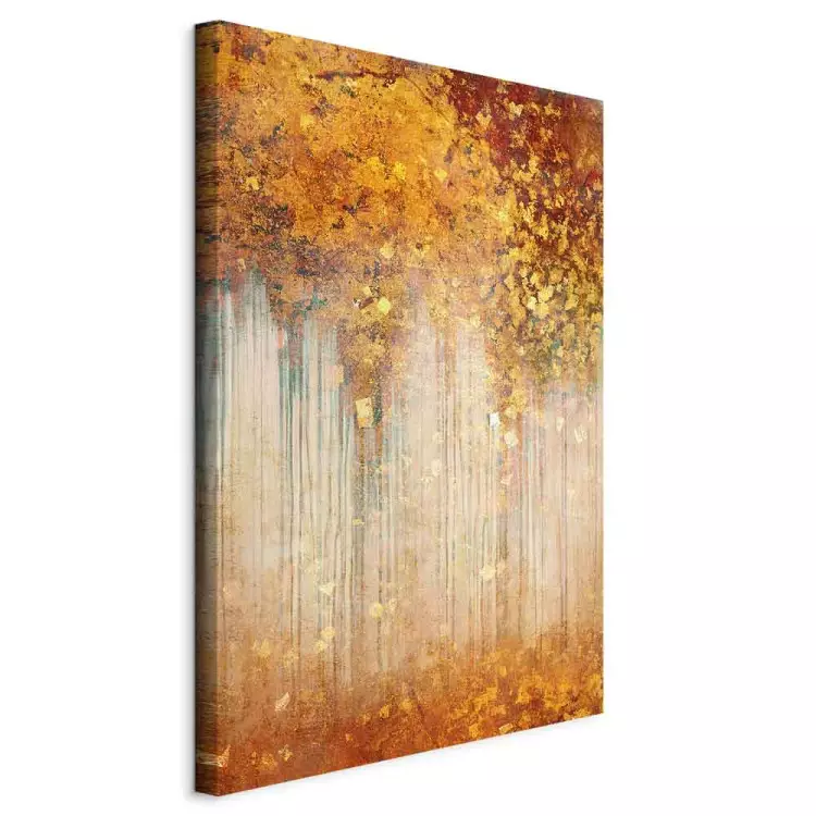 Apparition (1-piece) Vertical - abstract golden leaf texture