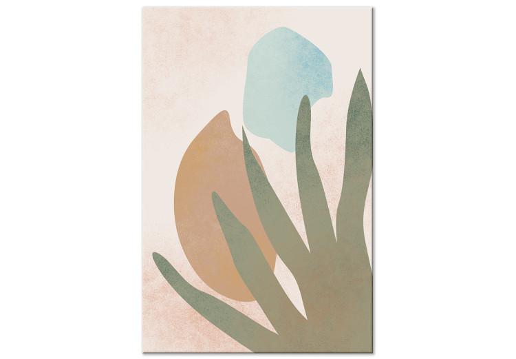 Canvas Print Agave in the Sun (1-piece) Vertical - abstract boho-style pattern