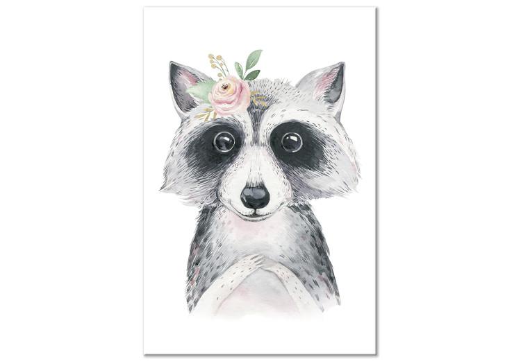Canvas Print Sweet raccoon - colorful illustration for children