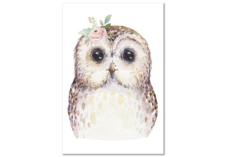 Canvas Print Positive Owl - Colorful illustration inspired by fairy tales