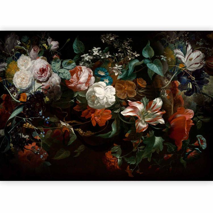 Blooming nature - floral composition with flowers in baroque style