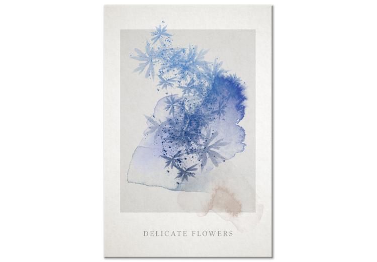 Canvas Print Chabis as painted watercolor - abstract floral motif