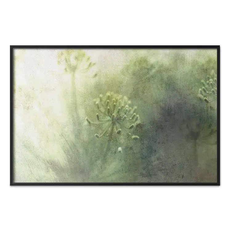 May Meadow - green composition of meadow and flowers in bright light
