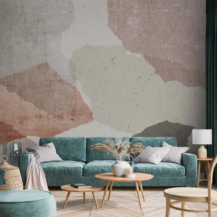 Colorful Terrazzo - Overlapping Blots on a Light Background