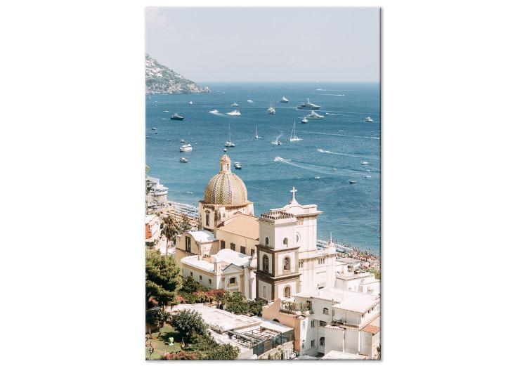 Canvas Print View from the coast - Sea landscape with the architecture