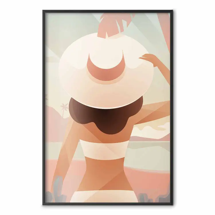 Straight to the Sun - warm composition with a woman in the middle of summer