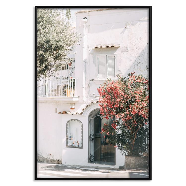 Poster Amalfi - bright composition with white architecture against the backdrop of an Italian town