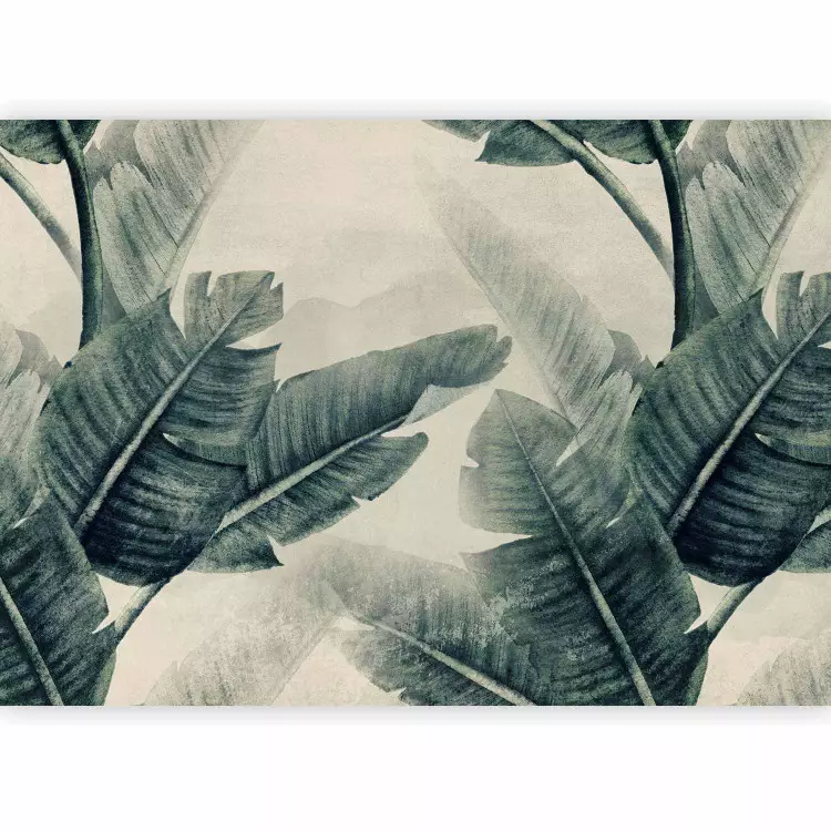 Abstract jungle nature - tropical motif with banana leaves