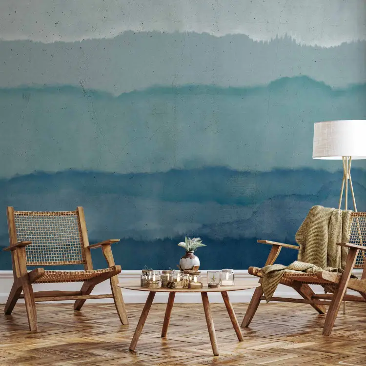Harmony of Waves - Modern abstract in blue shades
