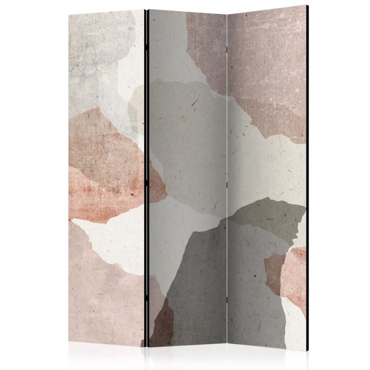 Room Divider Colorful Terrazzo (3-piece) - Abstract in subdued colors