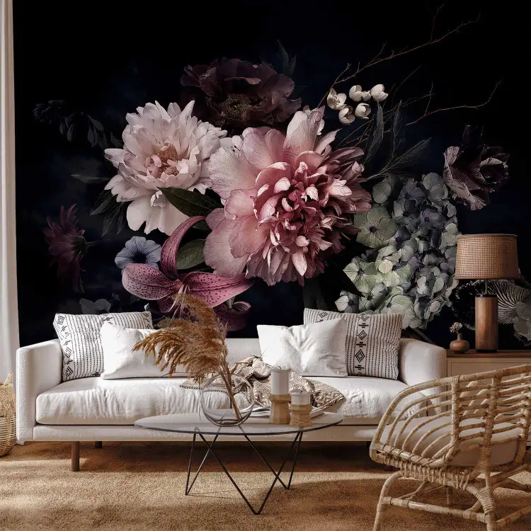 thumbnail image 2 of AEFER Bathroom Pink Rose Flower Wall Art Decor, White Blooming Floral Canvas Pictures Bathroom Abstract Flower Art Print Bedroom Modern Painting Artwo 2 of 10