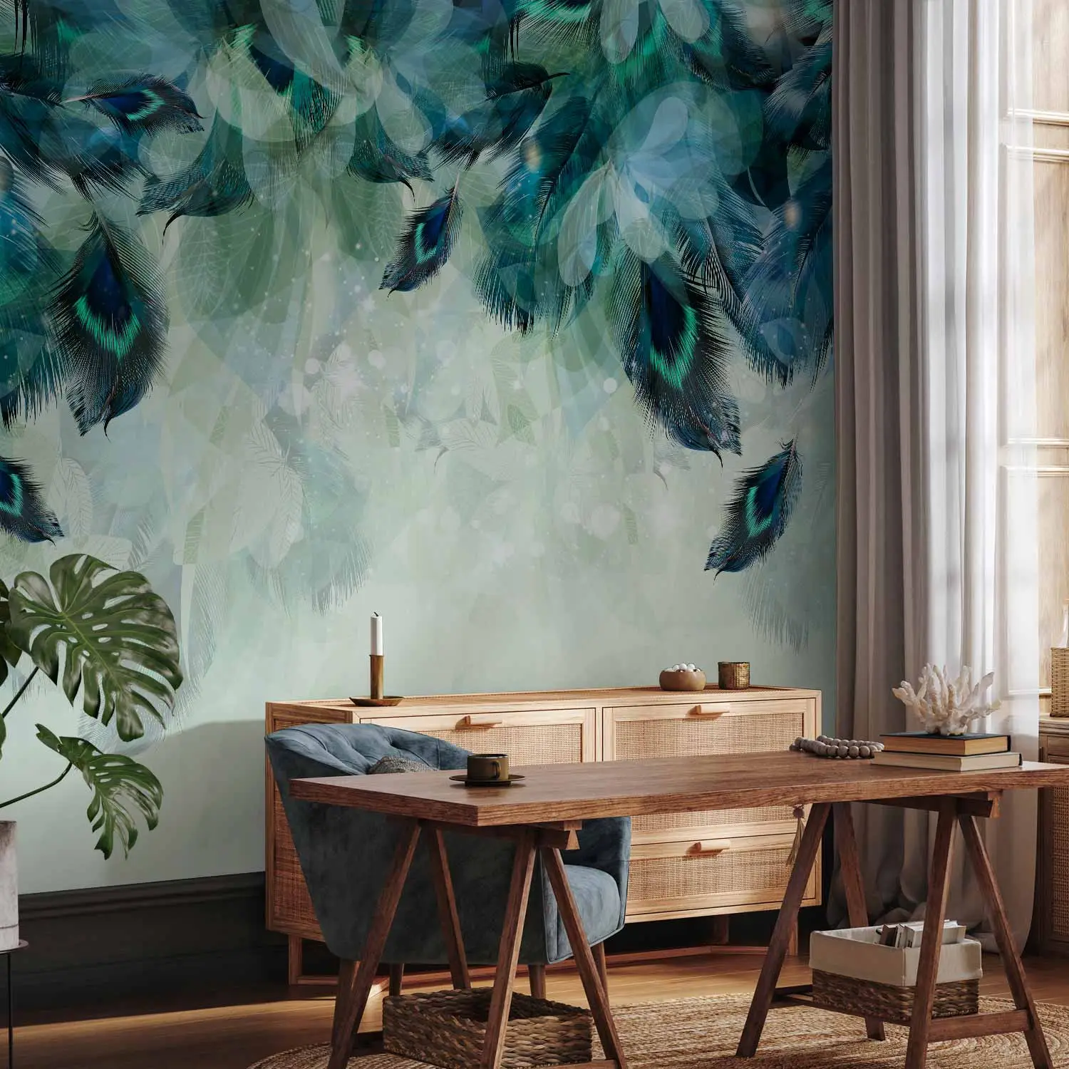 feather wallpaper uk