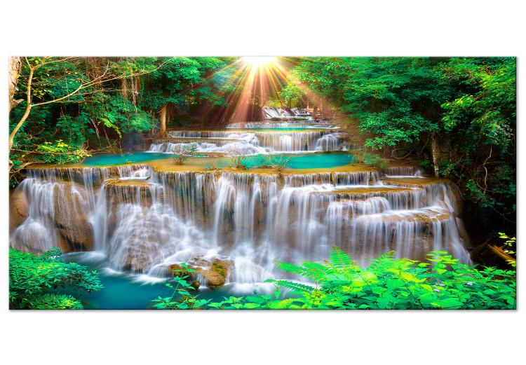 Large canvas print Tropical Waterfall [Large Format] 