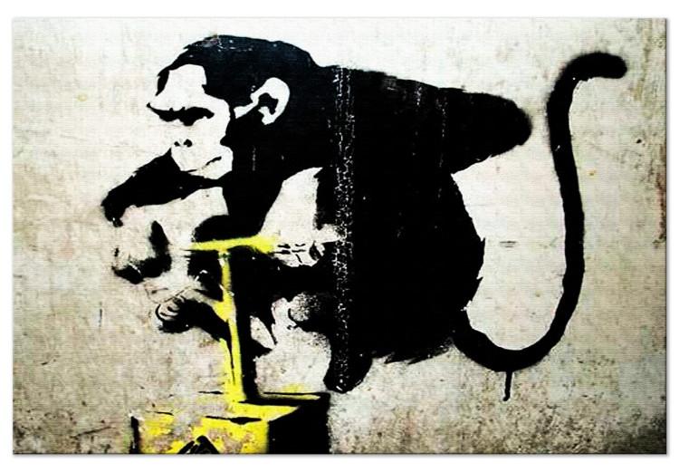 Large canvas print Monkey TNT Detonator by Banksy [Large Format]