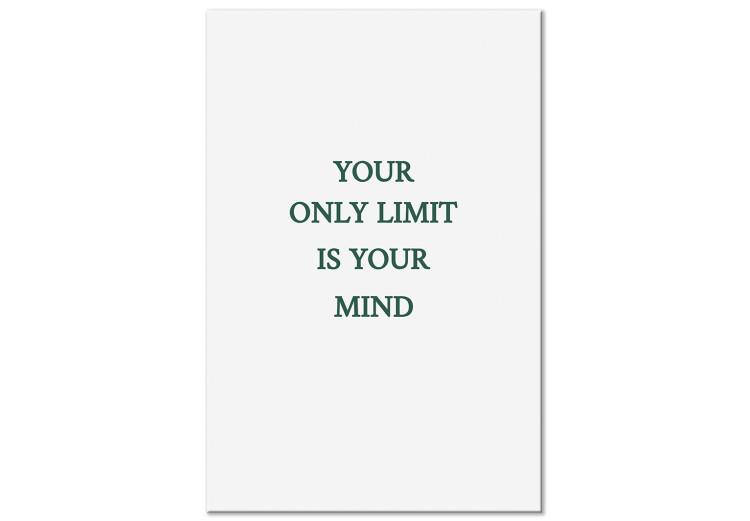 Canvas Print Your only limit is your mind - quote in English