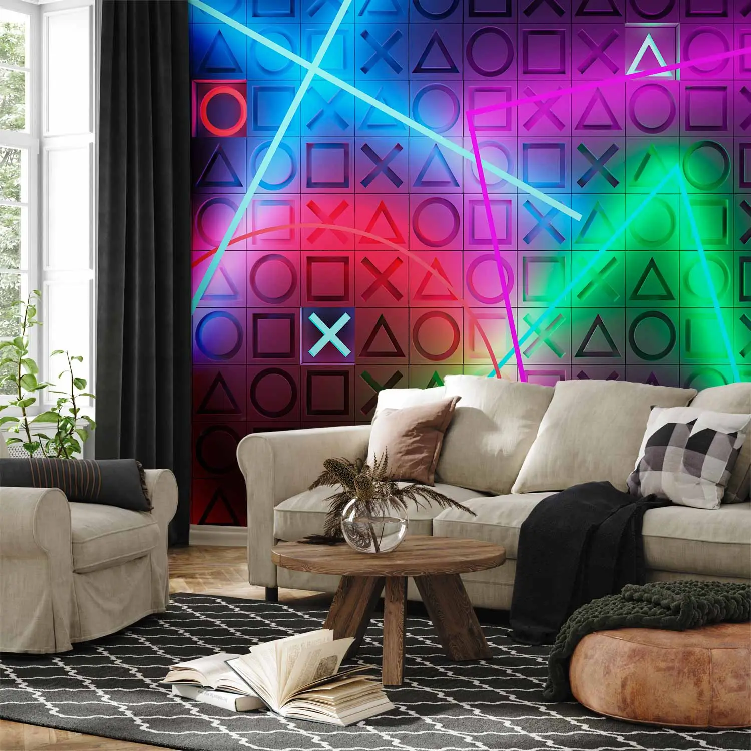 neon wallpaper uk