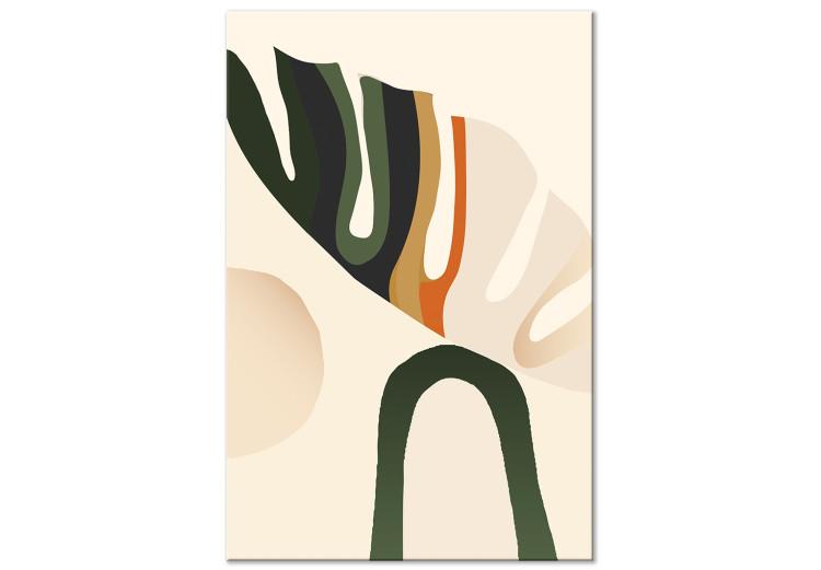 Canvas Print My Dream (1-piece) Vertical - abstract plant in boho motif